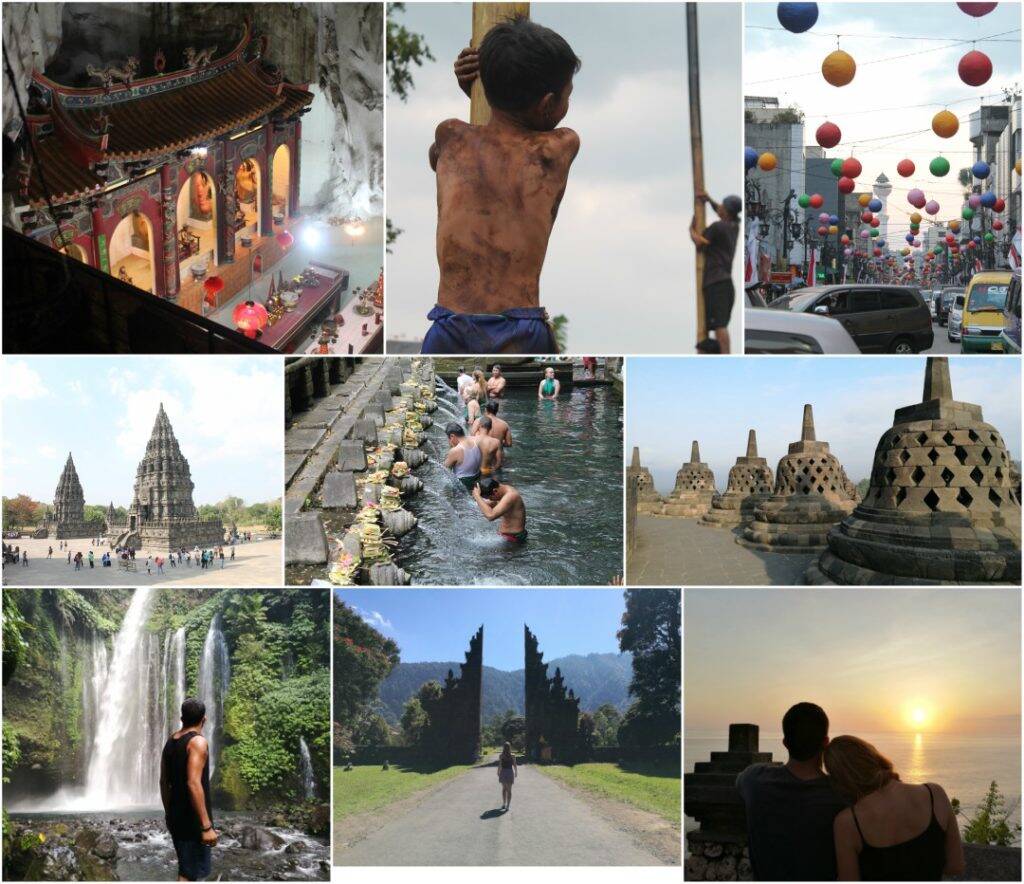 Mês onze Indonésia e Malásia collage - Viagem pela Ásia