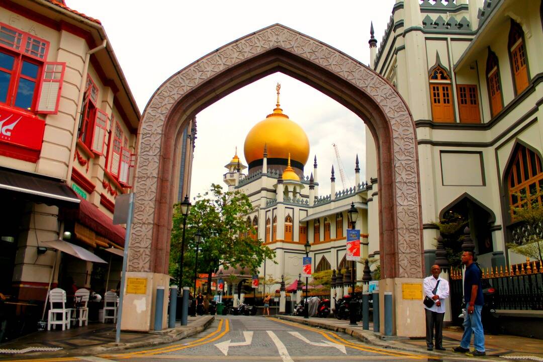 Masjid Sultan, no centro do bairro árabe. Onde ficar em Singapura