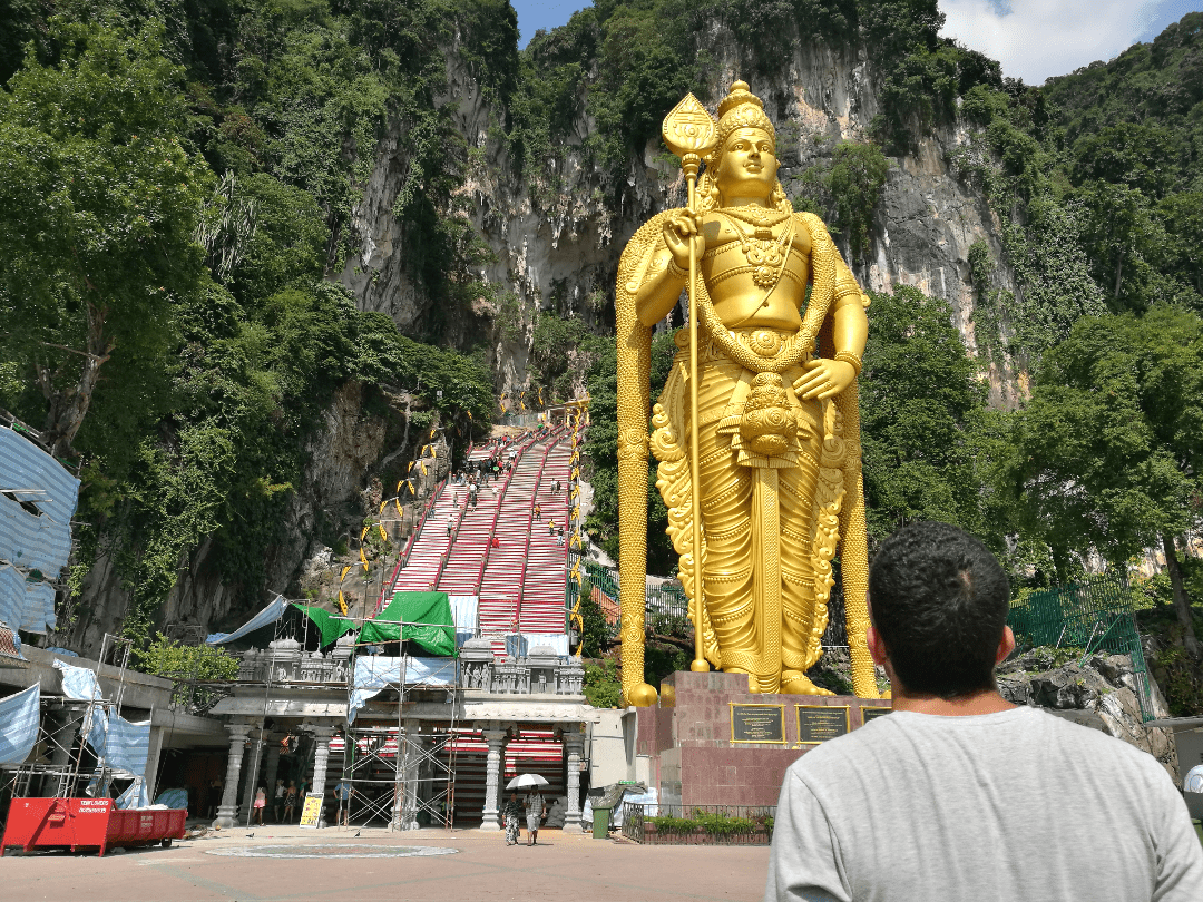 Entrada do templo Batu Caves - Kuala Lumpur, Malásia