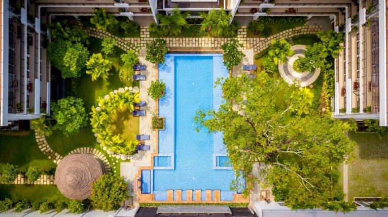 Piscina do Koulen Hotel em Siem Reap | Foto: divulgação/booking.com