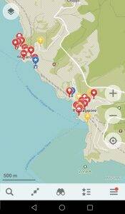 Aplicativo de mapas para celular e viagem