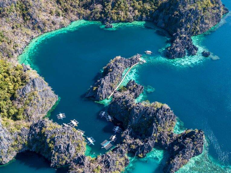 As maravilhosas lagoas de Twin Lagoon em Coron, Filipinas. | Foto: Bruno/@naproadavida - onde ficar em Coron