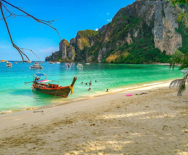 Praias de Phi Phi na Tailândia